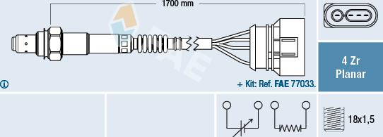 FAE 77903 - Sonda lambda www.autoricambit.com