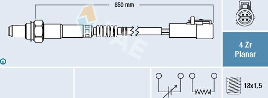 FAE 77446 - Sonda lambda www.autoricambit.com