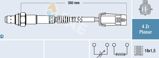 FAE 77462 - Sonda lambda www.autoricambit.com