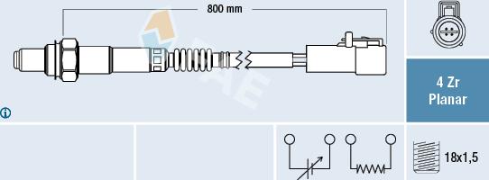 FAE 77431 - Sonda lambda www.autoricambit.com