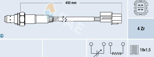 FAE 77476 - Sonda lambda www.autoricambit.com