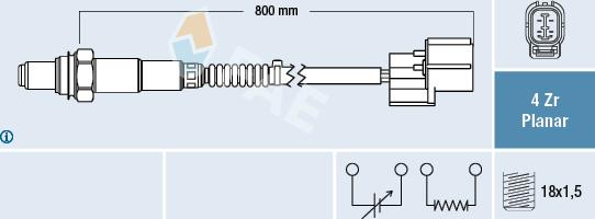 FAE 77599 - Sonda lambda www.autoricambit.com