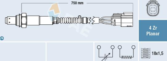 FAE 77650 - Sonda lambda www.autoricambit.com