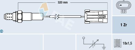 FAE 77102 - Sonda lambda www.autoricambit.com