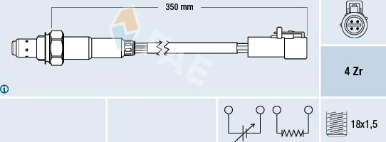 FAE 77170 - Sonda lambda www.autoricambit.com