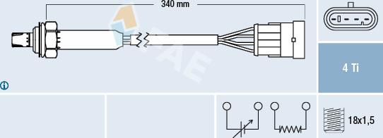 FAE 77300 - Sonda lambda www.autoricambit.com