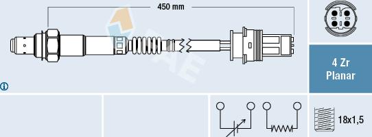 FAE 77332 - Sonda lambda www.autoricambit.com