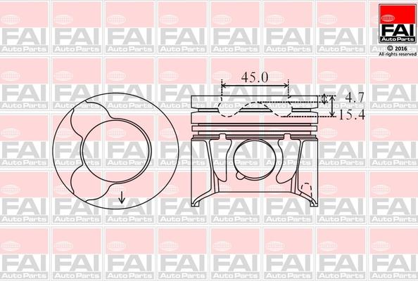 FAI AutoParts PK6-000 - Pistone www.autoricambit.com