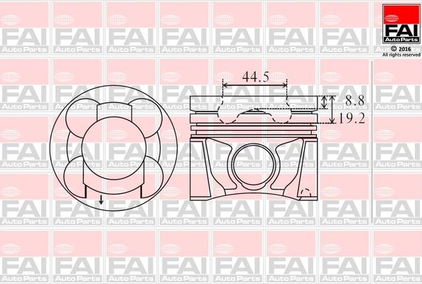 FAI AutoParts PK17-100 - Pistone www.autoricambit.com