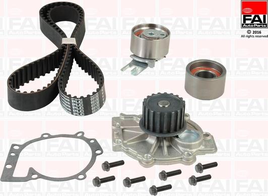 FAI AutoParts TBK458-6397 - Pompa acqua + Kit cinghie dentate www.autoricambit.com