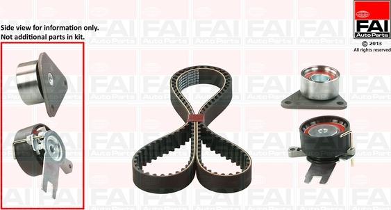 FAI AutoParts TBK521 - Kit cinghie dentate www.autoricambit.com