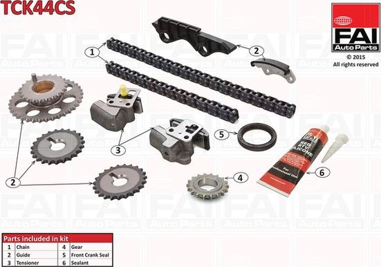 FAI AutoParts TCK44CS - Kit catena distribuzione www.autoricambit.com