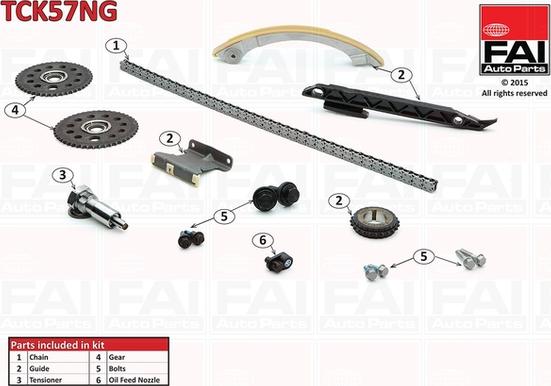 FAI AutoParts TCK57NG - Kit catena distribuzione www.autoricambit.com