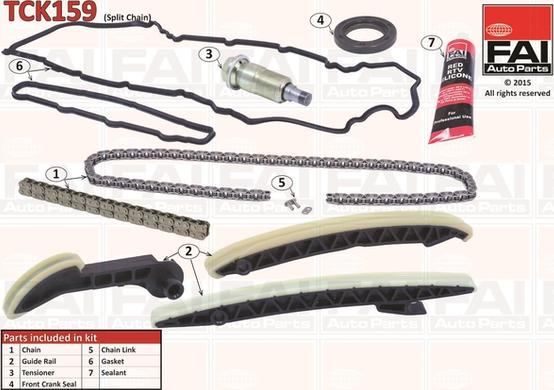 FAI AutoParts TCK159 - Kit catena distribuzione www.autoricambit.com