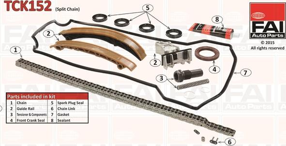 FAI AutoParts TCK152 - Kit catena distribuzione www.autoricambit.com