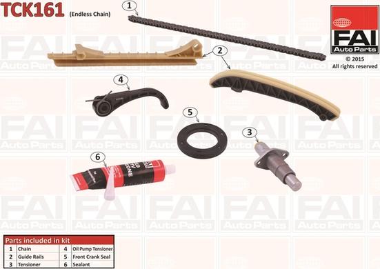 FAI AutoParts TCK161 - Kit catena distribuzione www.autoricambit.com