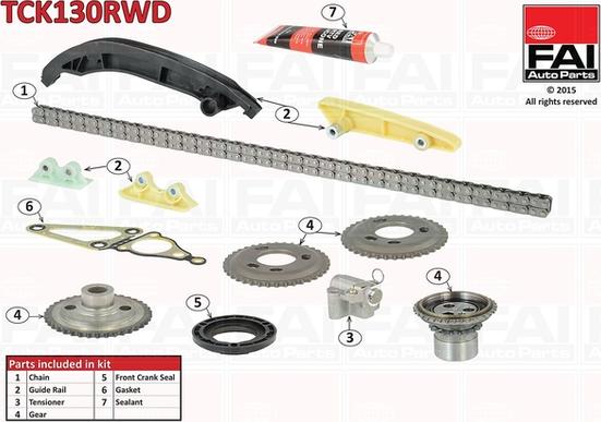 FAI AutoParts TCK130RWD - Kit catena distribuzione www.autoricambit.com