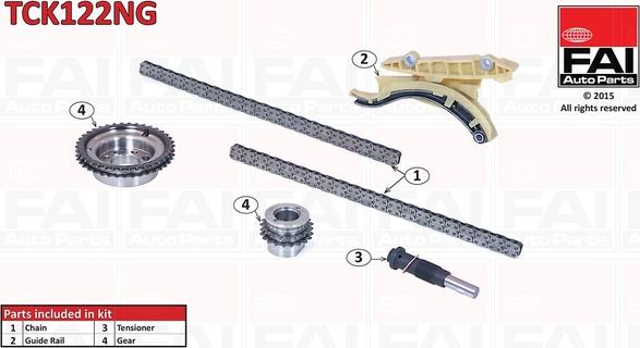 FAI AutoParts TCK122NG - Kit catena distribuzione www.autoricambit.com