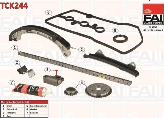 FAI AutoParts TCK244 - Kit catena distribuzione www.autoricambit.com