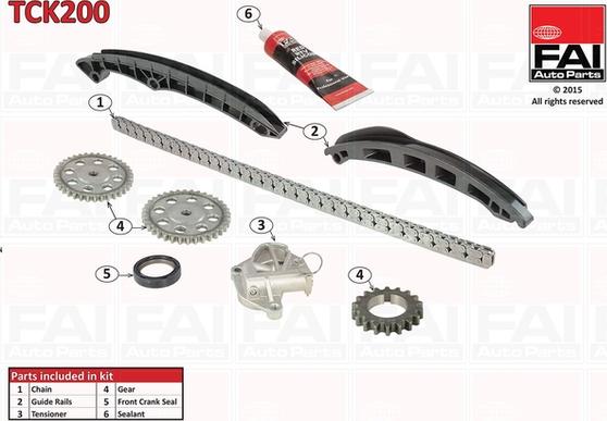 FAI AutoParts TCK200 - Kit catena distribuzione www.autoricambit.com