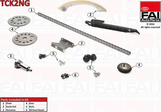 FAI AutoParts TCK2NG - Kit catena distribuzione www.autoricambit.com