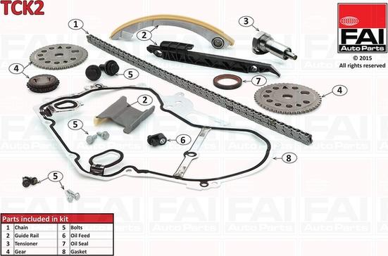 FAI AutoParts TCK2 - Kit catena distribuzione www.autoricambit.com