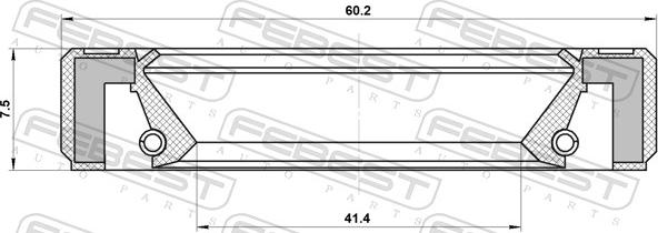 Febest 95GBY-43600808R - Paraolio, Albero trasmissione cambio manuale www.autoricambit.com