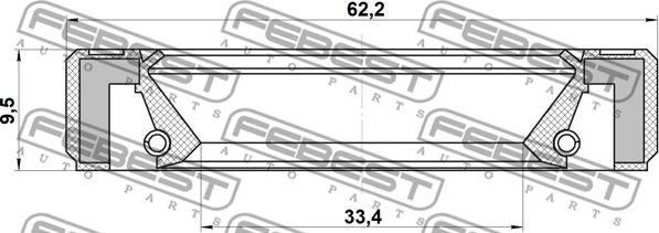 Febest 95GBY-35621010X - Paraolio, Cambio manuale www.autoricambit.com