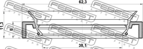 Febest 95HAY-40620811R - Paraolio, Albero primario www.autoricambit.com