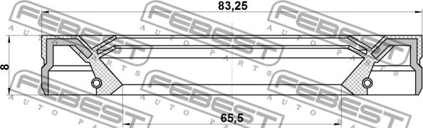 Febest 95IEY-67830808C - Paraolio, Albero primario www.autoricambit.com