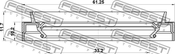 Febest 95JES-35611012C - Paraolio, Albero primario www.autoricambit.com