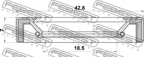 Febest 95LAY-20420707X - Kit riparazione, Giunto assiale, Tirante trasversale www.autoricambit.com