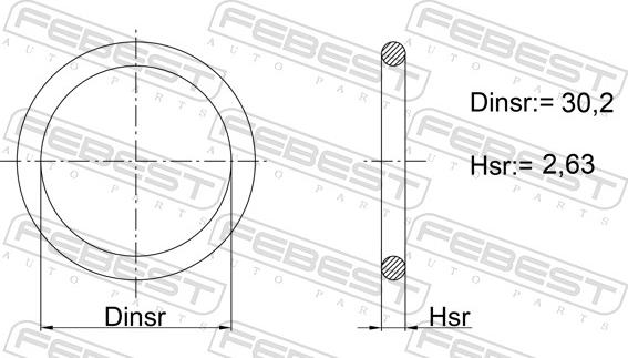 Febest 04400-001 - Guarnizione, chiusura bocchettone di riempimento olio www.autoricambit.com