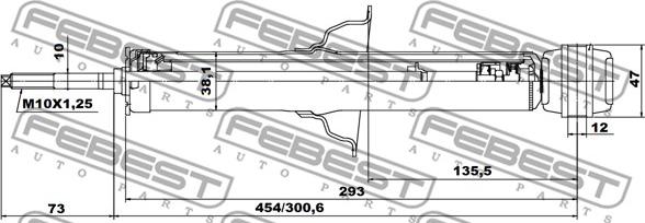 Febest 04659939R - Ammortizzatore www.autoricambit.com