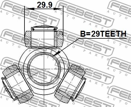 Febest 0416-DA - Tripode, Semiasse www.autoricambit.com