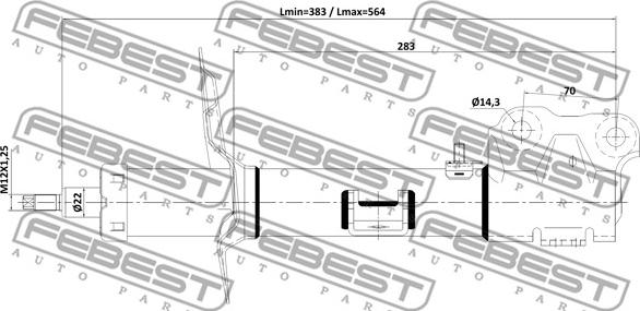 Febest 04110-006FR - Ammortizzatore www.autoricambit.com