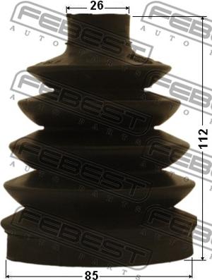 Febest 0417P-EA3 - Cuffia, Semiasse www.autoricambit.com