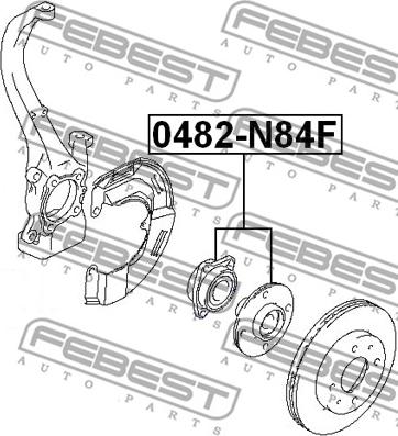 Febest 0482-N84F - Mozzo ruota www.autoricambit.com