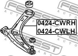 Febest 0424-CWRH - Sospensione a ruote indipendenti www.autoricambit.com