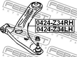 Febest 0424-Z34LH - Sospensione a ruote indipendenti www.autoricambit.com