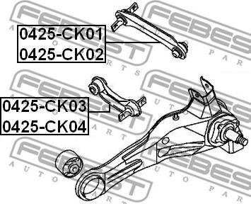 Febest 0425-CK01 - Sospensione a ruote indipendenti www.autoricambit.com