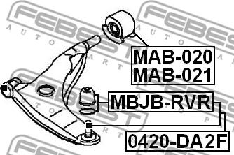 Febest 0420-DA2F - Giunto di supporto / guida www.autoricambit.com