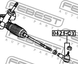 Febest 0421-CY - Testa barra d'accoppiamento www.autoricambit.com