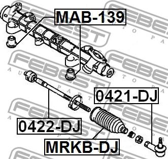 Febest MRKB-DJ - Soffietto, Sterzo www.autoricambit.com