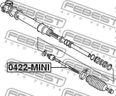 Febest 0422-MINI - Giunto assiale, Asta trasversale www.autoricambit.com