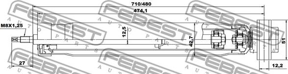 Febest 05656587R - Ammortizzatore www.autoricambit.com