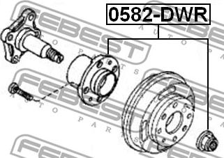 Febest 0582-DWR - Mozzo ruota www.autoricambit.com