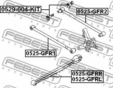 Febest 0529-004-KIT - Bullone correzione campanatura www.autoricambit.com