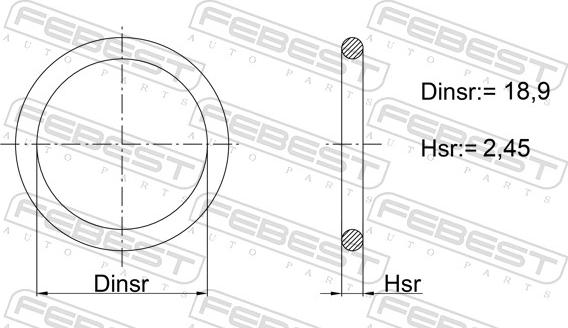 Febest 01400-003 - Guarnizione, Coperchio carter (Monoblocco) www.autoricambit.com