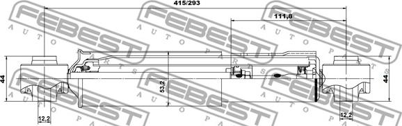 Febest 01650975R - Ammortizzatore www.autoricambit.com